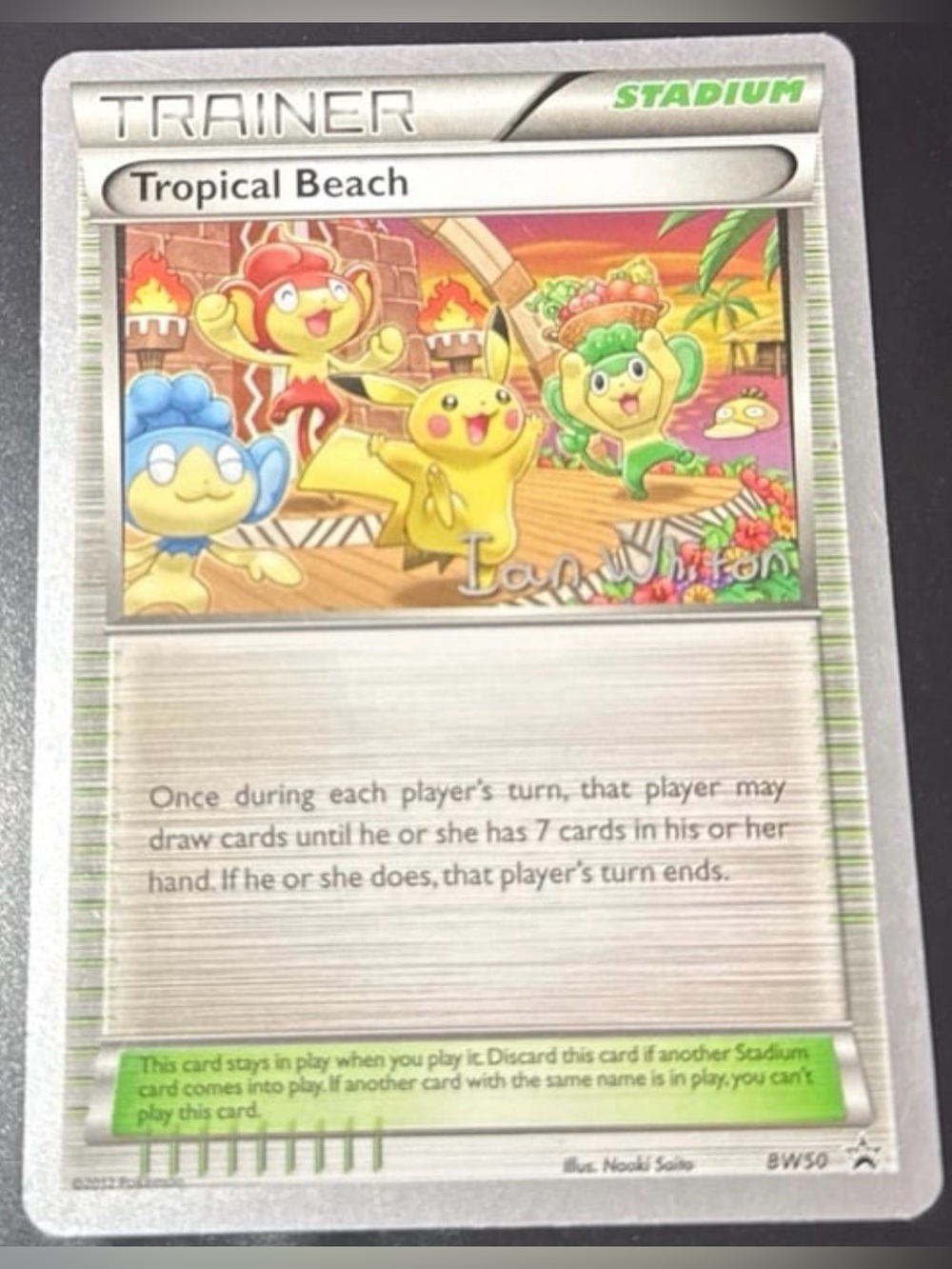 Tropical Beach BW50 Ian Whiton World Championship Deck Stamp Promo 2013 released